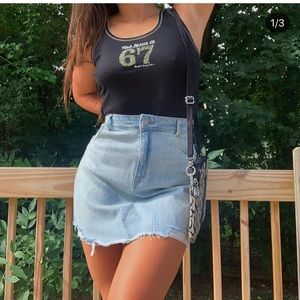 NWT denim skirt